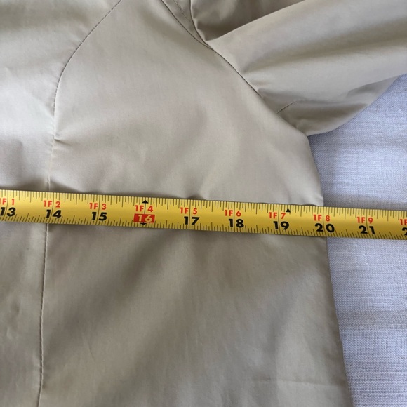 Cole Haan Short Women's Trench Coat Beige M | Classic - Picture 6 of 8